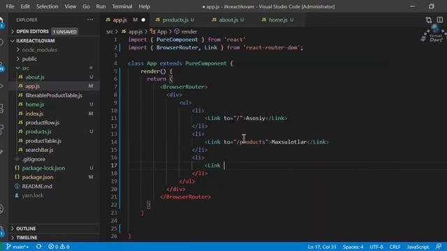 React Router (13-dars) смотреть онлайн