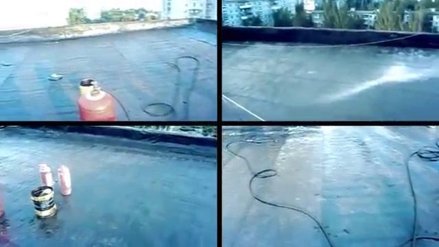 Монтаж мягкой кровли. Стелим рубероид. смотреть онлайн