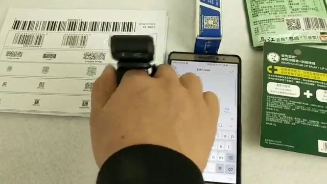 Yanzeo R1800 R1820 Mini Finger Ring 2.4G 1D/2D Portable Bluetooth Barcode Scanner смотреть онлайн
