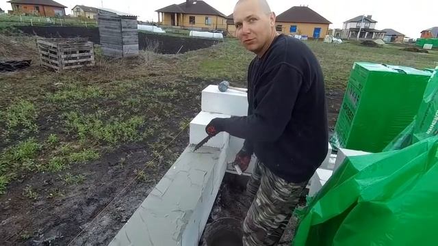 Урок №1 Кладка газоблока от А до Я. смотреть онлайн