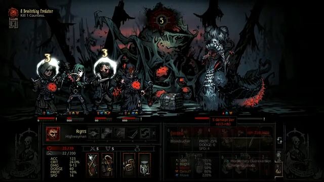 Darkest Dungeon Crimson Court Kill Countess (Bloodmoon) смотреть онлайн