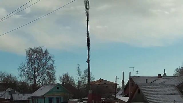 Ноябрь 2020 новая вышка у нас в посёлке Шершни, Челябинск смотреть онлайн