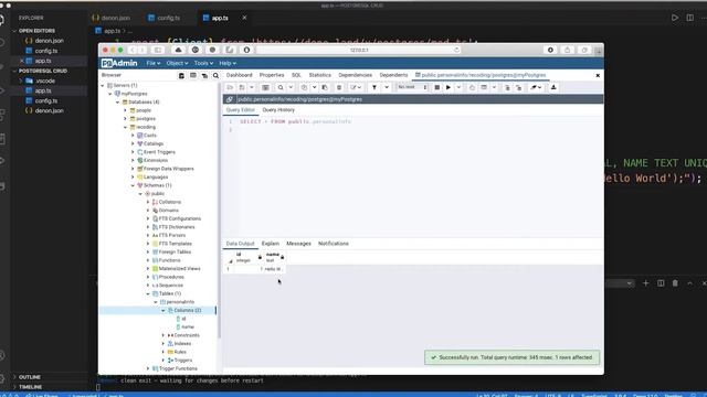 Deno & PostgreSQL CRUD Operation Tutorial смотреть онлайн