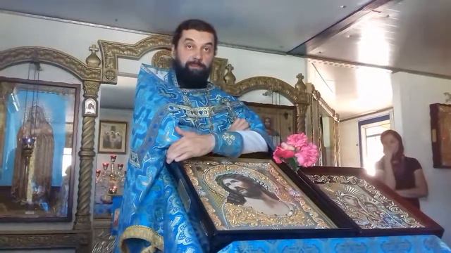 Воскресеная Литургия. Проповедь батюшки Димитрия смотреть онлайн