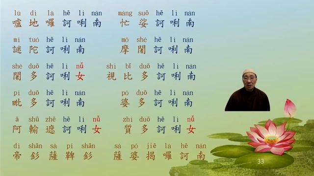 楞嚴咒易讀誦排版Surangama Mantra chanting with pinyin【見仁法師恭誦】 смотреть онлайн