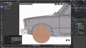 Низкополигональный автомобиль в Blender