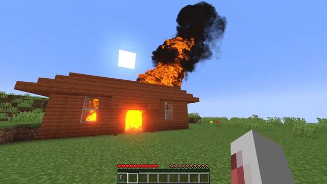 Realistic fire in Minecraft смотреть онлайн
