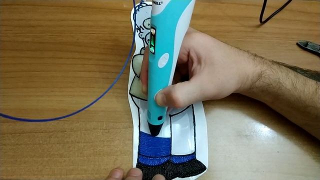 Рисую 3D ручкой | Как нарисовать Гомера Симпсона | How to draw Gomer Simpson with a 3D pen смотреть онлайн