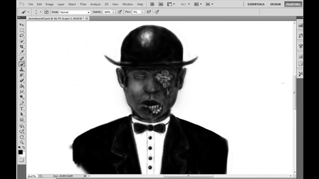 Blind man ZOMBIE! Quick sketch. смотреть онлайн