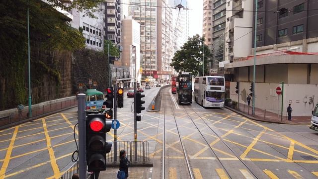 4K City Walk (Tram Tour) Shau Kei Wan To Western Market