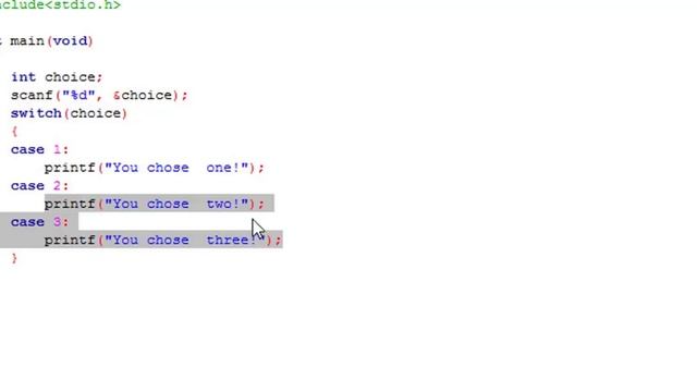 C programming tutorial part 14 | switch statement in c | break in c | switch case in c смотреть онлайн