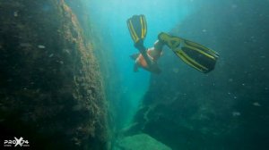 Фридайвинг / Грот в скале "Дракон" / Крым 2022