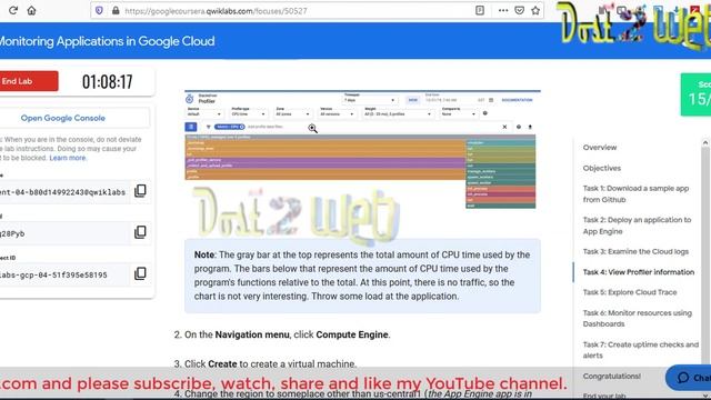 Monitoring Application in Google Cloud Practice Hands-on Practice on QwikLabs | NPTL |Coursera | GC смотреть онлайн