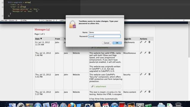 Simple Message Board Demo смотреть онлайн