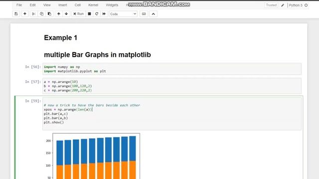 multiple Bar Graphs in matplotlib смотреть онлайн