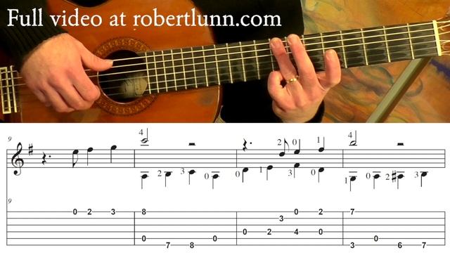Autumn Leaves for Guitar (with Tab)-Robert Lunn's Guitar School смотреть онлайн