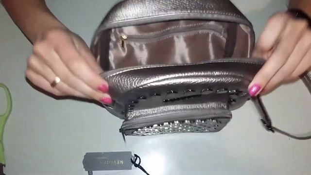 Рюкзак с Алиэкспресс. Женский маленький рюкзак с заклепками с Aliexpress смотреть онлайн