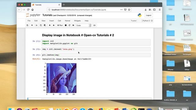 OpenCV Tutorial # 3 : How to display image in notebook using OpenCV смотреть онлайн