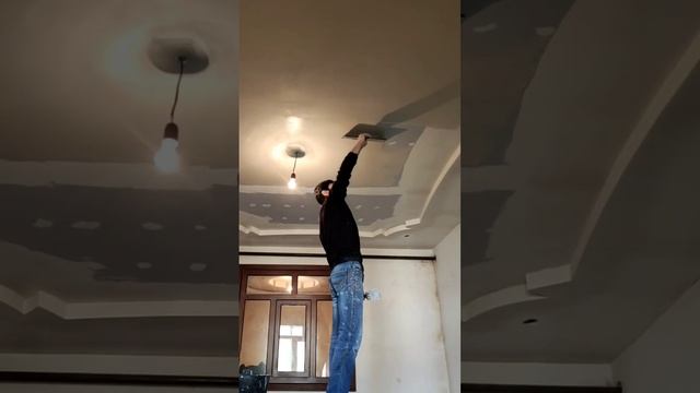 Как идеально шпаклевать потолок! #ремонтквартир #ремонтсвоимируками #маляр смотреть онлайн