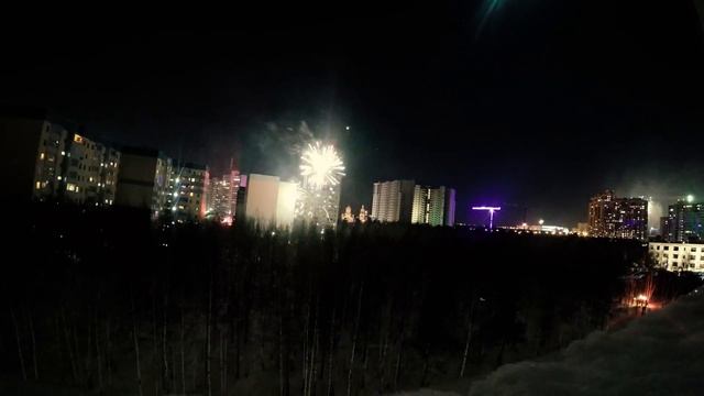 Сургут! Новогодний салют 2017-2018 timelapse смотреть онлайн