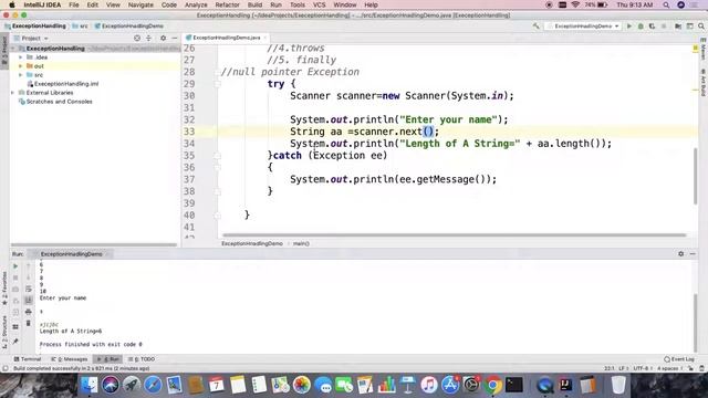 Exception in Java смотреть онлайн