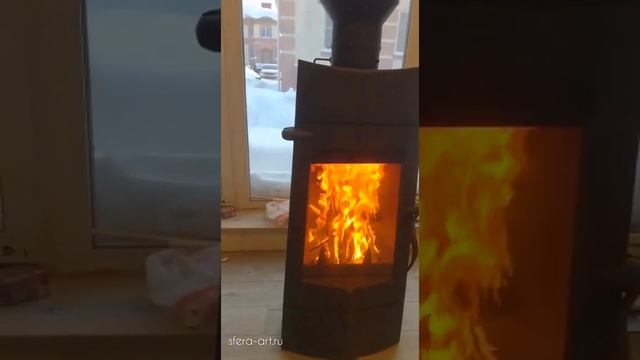 Чугунная печь-камин CHAMAN INVICTA смотреть онлайн