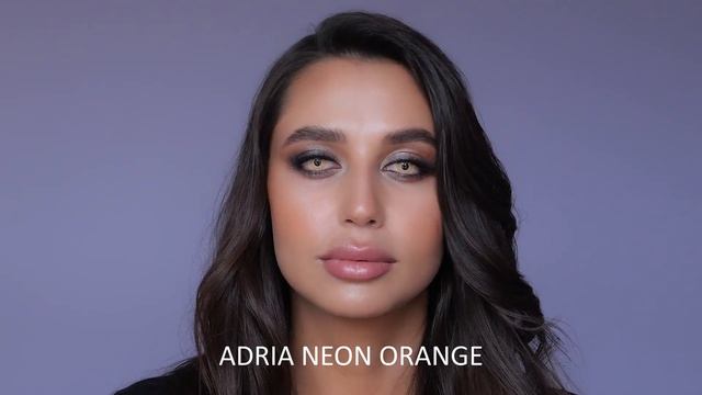 ADRIA Neon Orange на темных глазах смотреть онлайн