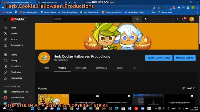 My Update Channel Herb Cookie Halloween Productions смотреть онлайн
