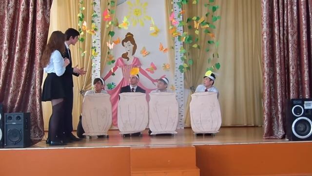 Сценка на 8 марта, Целинная СШ смотреть онлайн
