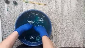 Покрасил кастинговую сеть зеленкай