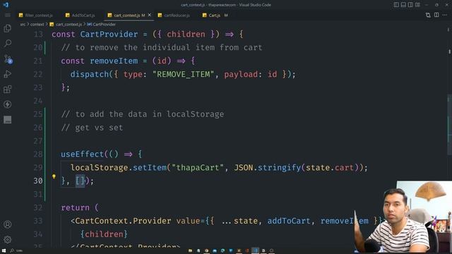 React Ecommerce Website #48: use LocalStorage to Store and Retrieve Shopping Cart items смотреть онлайн