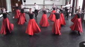 Контрольный урок по народному танца. Испанский танец. 3 курс. МГКИ