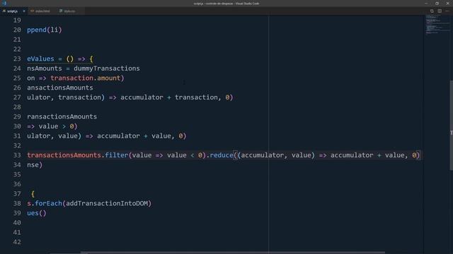 Aplicação JavaScript: Como desenvolver um controle financeiro смотреть онлайн