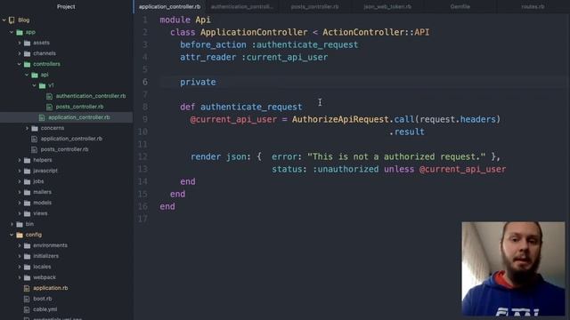 API v Ruby on Rails - Avtentikacija смотреть онлайн