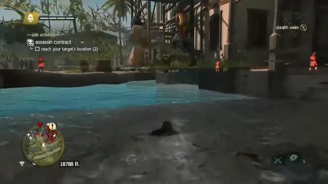 Assassin's Creed 4 Black Flag Swimming Glitch смотреть онлайн