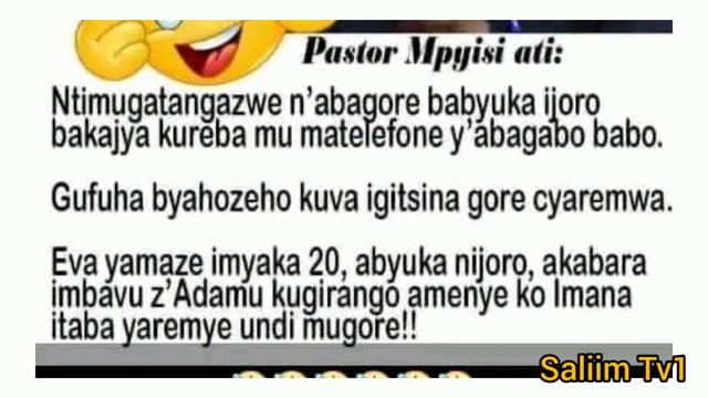 Paster MPYISI ati abagore bahoze kera hose bafuha. ati Eva yajyaga abyuka akabara imbavu z'Adamu. смотреть онлайн