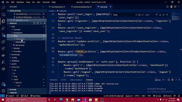 Count Wishlist in Laravel 8 using Ajax & jQuery смотреть онлайн