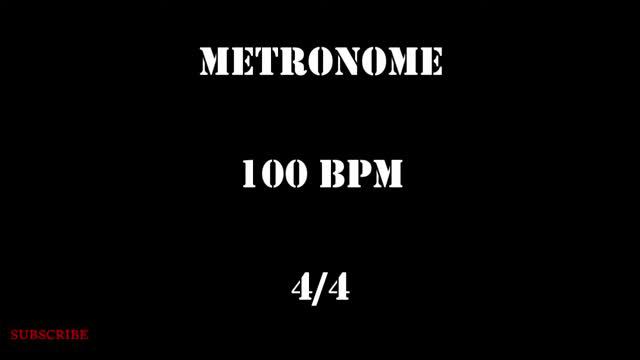 METRONOME 100 BPM 4/4 смотреть онлайн