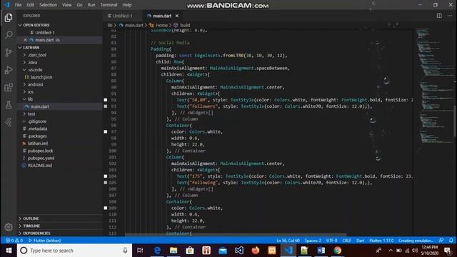 Flutter UI Profile смотреть онлайн