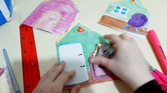 ДОМ ДЛЯ КУКОЛ ИЗ БУМАГИ/КАК СДЕЛАТЬ ДОМ ДЛЯ КУКОЛ ИЗ БУМАГИ/paper dollhouse