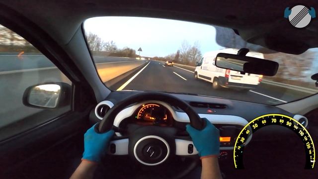 Renault Twingo III SCe 70 (2015) AUTOBAHN POV TOP SPEED ? смотреть онлайн