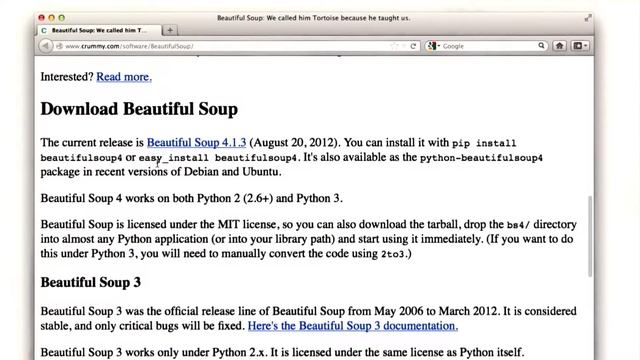 Beautiful Soup - Intro to Computer Science смотреть онлайн