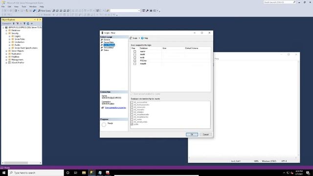 How to create user on sql server to backup Chirotouch PSChiro database смотреть онлайн