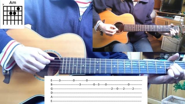 Don't Worry Be Happy for Guitar with Chords and TAB смотреть онлайн