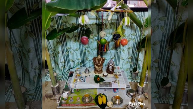 Gouramma chethilo Chinni Ganapathi song on Ganesh Chaturthi at my home 🏡! смотреть онлайн