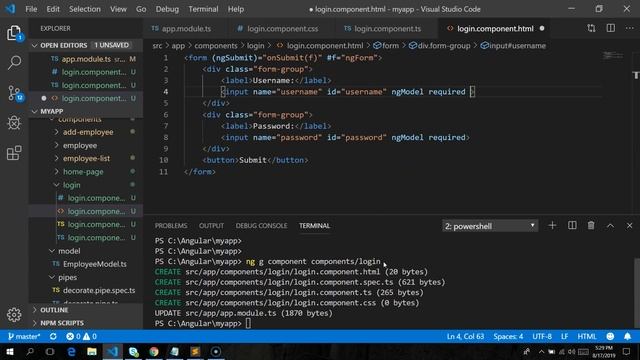 template driven forms angular 4 example смотреть онлайн