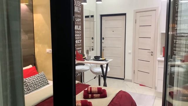 ЖК Царская площадь, обзор квартиры - студии с балконом №1 смотреть онлайн