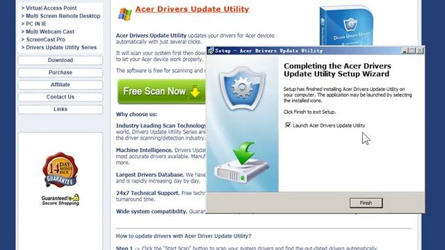 Acer Drivers Update Utility смотреть онлайн