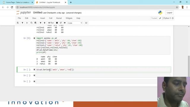 Class 12 IP | Creation of Data Frame in Python Pandas смотреть онлайн
