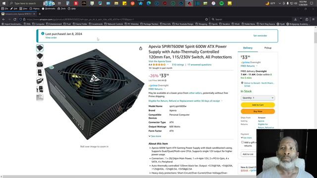 Unboxing Apevia Spirit 600 Watt PSU смотреть онлайн